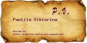 Pastila Viktorina névjegykártya